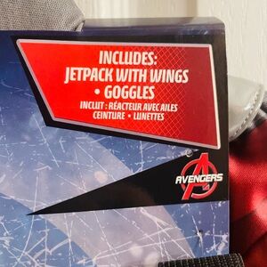 Disney Marvel Falcon Kids Matching Set with Jetpack and Goggles - Red and Black